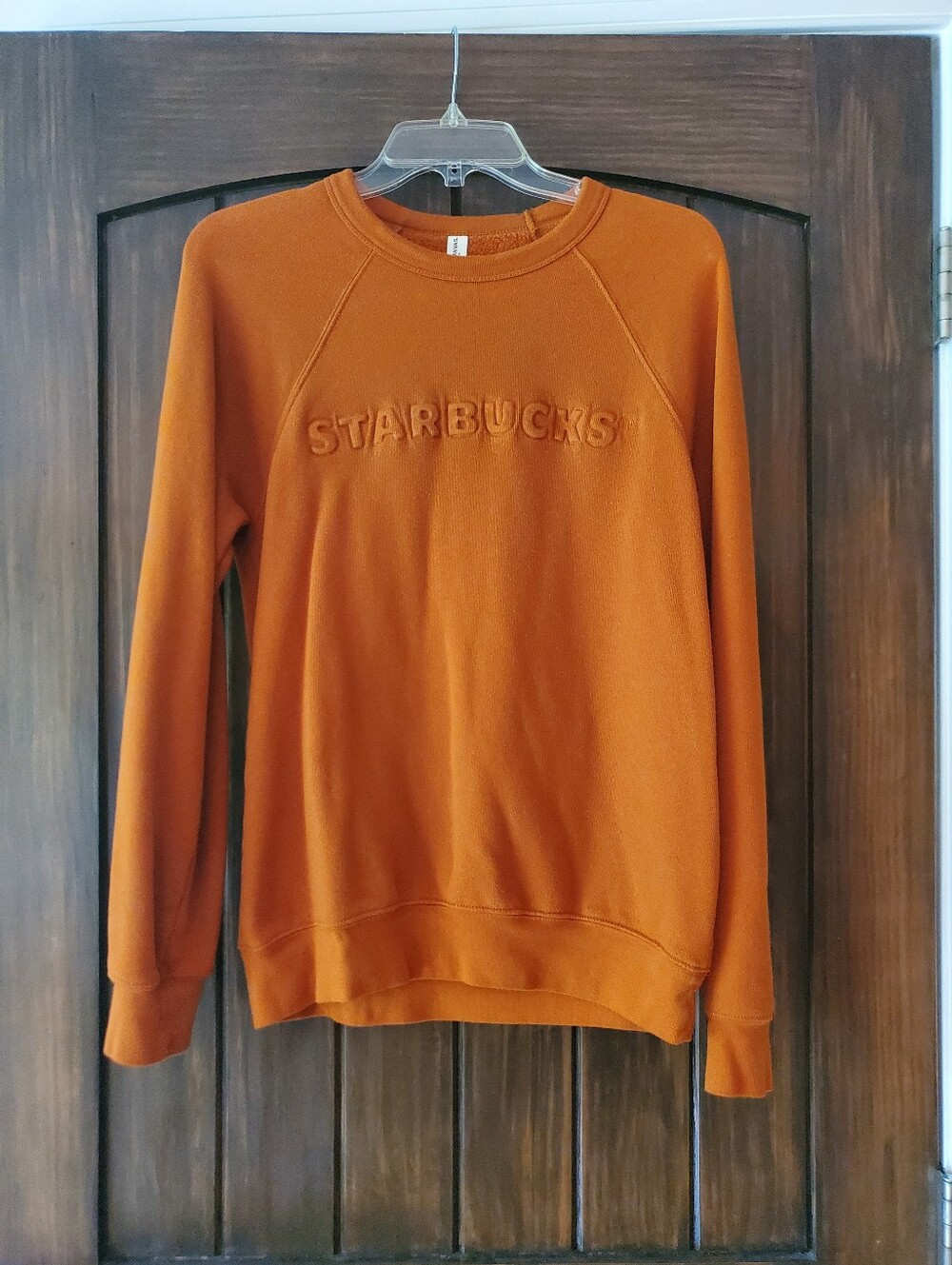 Starbucks Women's Crewneck Sweatshirt in Pumpkin Orange